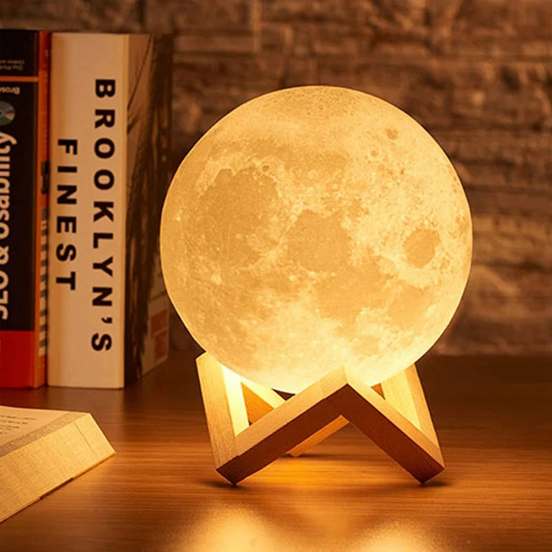 LED Moon Lamp Bedroom Decor